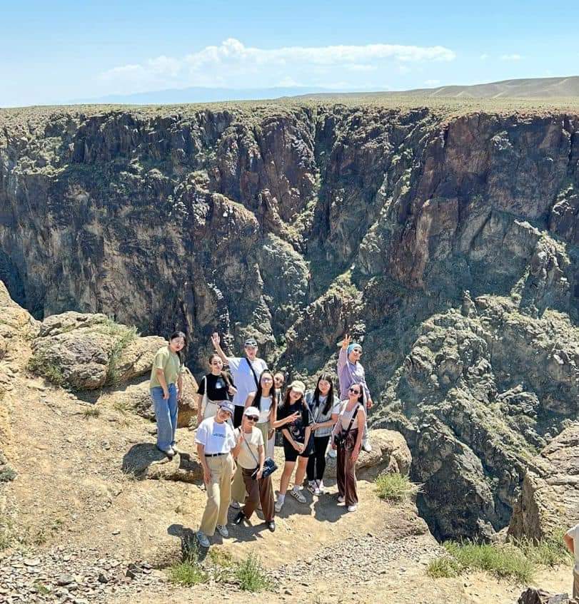 For students of the 1st year of the educational program natural and man-made risks, a trip to the Charyn Gorge was organized according to an educational practice conducted in accordance with the discipline geomorphology and geodynamics.