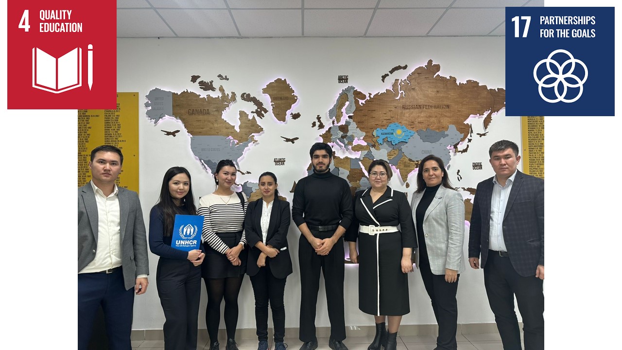 KazNU actively promotes the UN 17 sustainable development goals: the university hosted a meeting with representatives of UNHCR and the Red Crescent Society