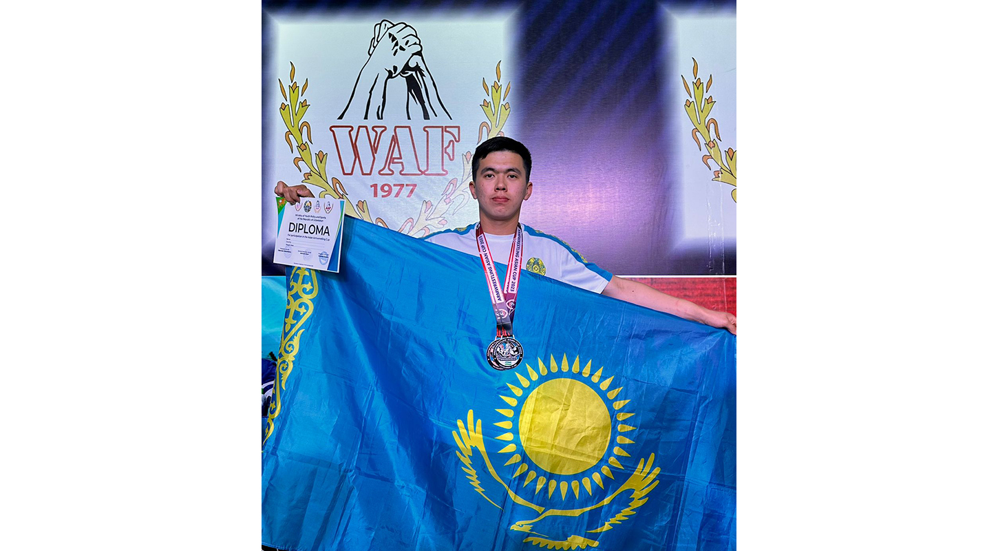 Student of KazNU became a prize-winner in armwrestling