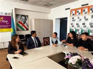 Meeting of the Indology teaching staff with the new Consul General of the Republic of India in Almaty