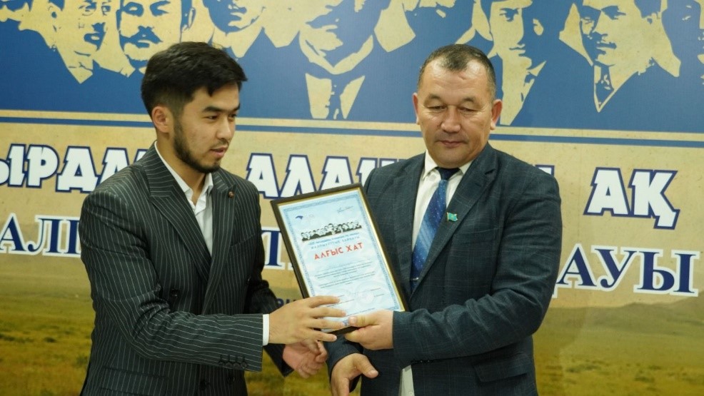 Victory at the first stage of the National Competition member of the “Zhas Tarikhshy” circle