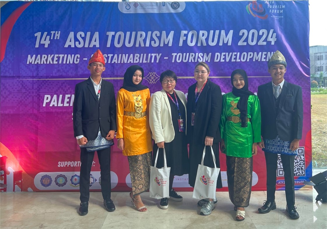 The delegation of the Al-Farabi Kazakh National University, led by the Dean of the Faculty of Geography and Environmental Sciences Aliya Aktymbaeva, takes part in the 14th Asian Tourism Forum 2024