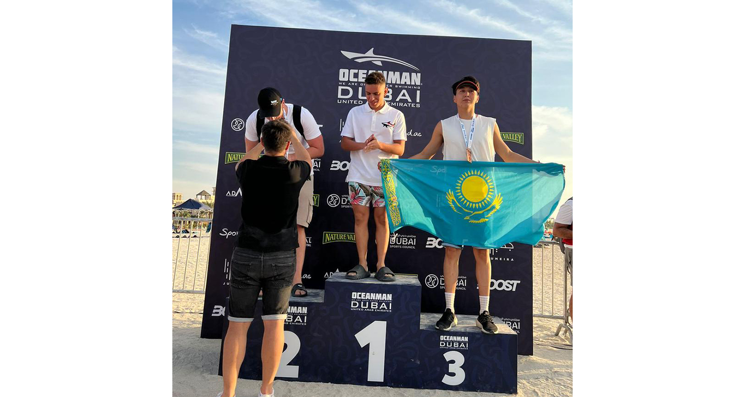 Спортсмен КазНУ стал призером Oceanman Dubai-2023