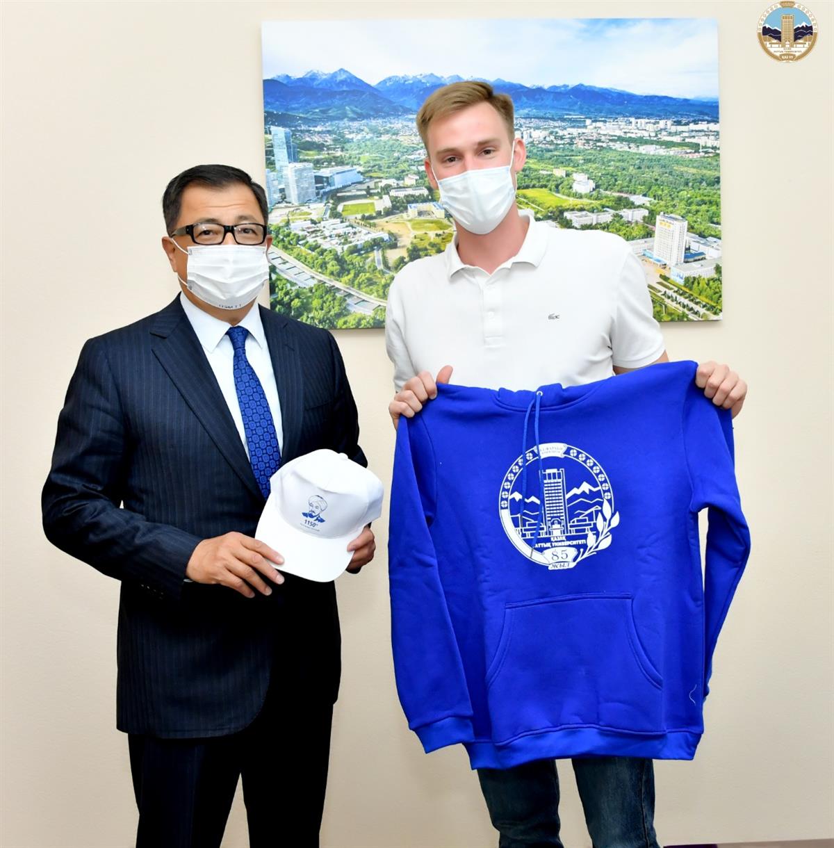 THE RECTOR MEETS THE OLYMPIC CHAMPIO