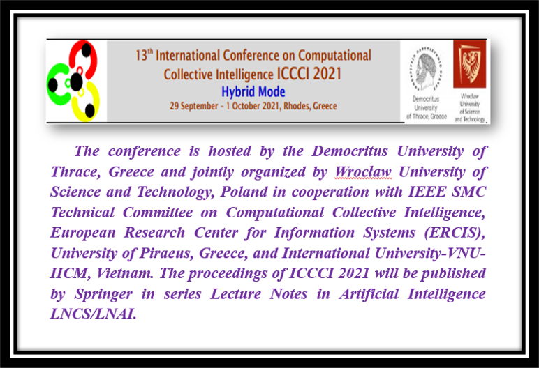 ICCCI 2021 is an international scientific conference 