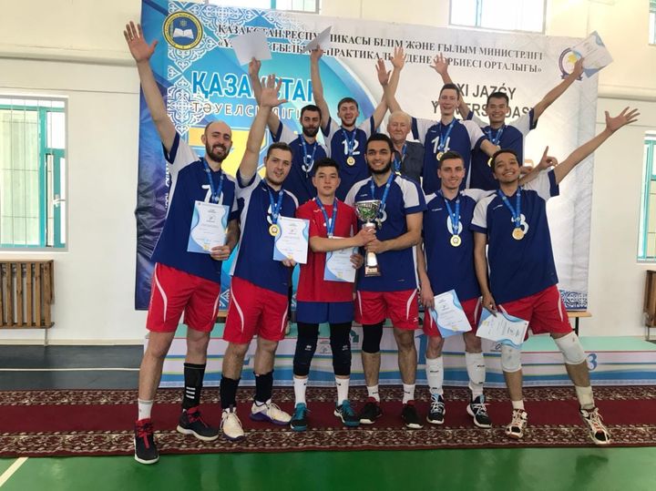 Мужская сборная команда КазНУ по волейболу- Чемпионы! 2021