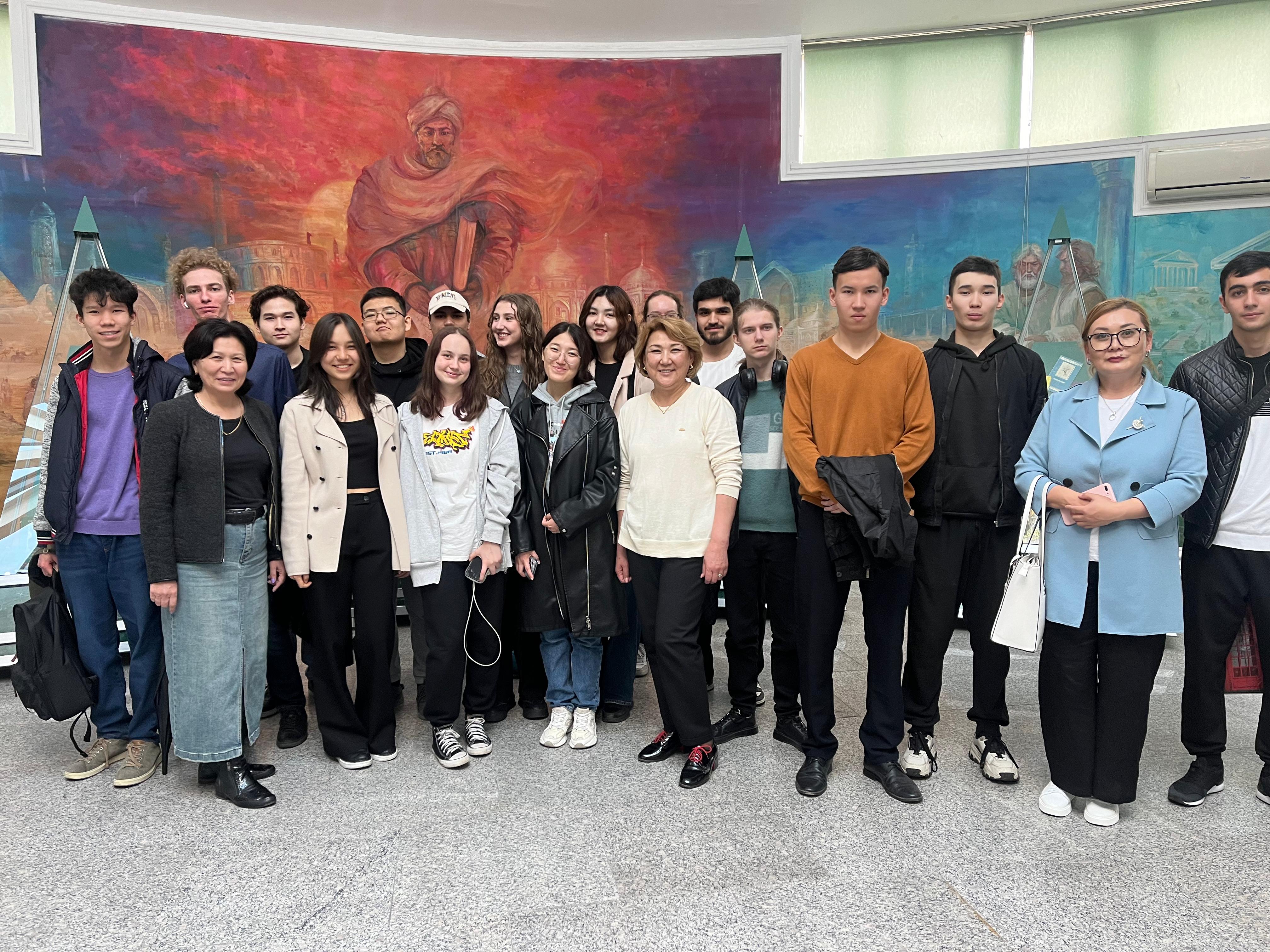 Within the framework of SDG 4 "Quality Education", 1st year students of the specialty "Computer Engineering" and "Computer Science" of the Russian department visited the museum of al-Farabi Kazakh National University