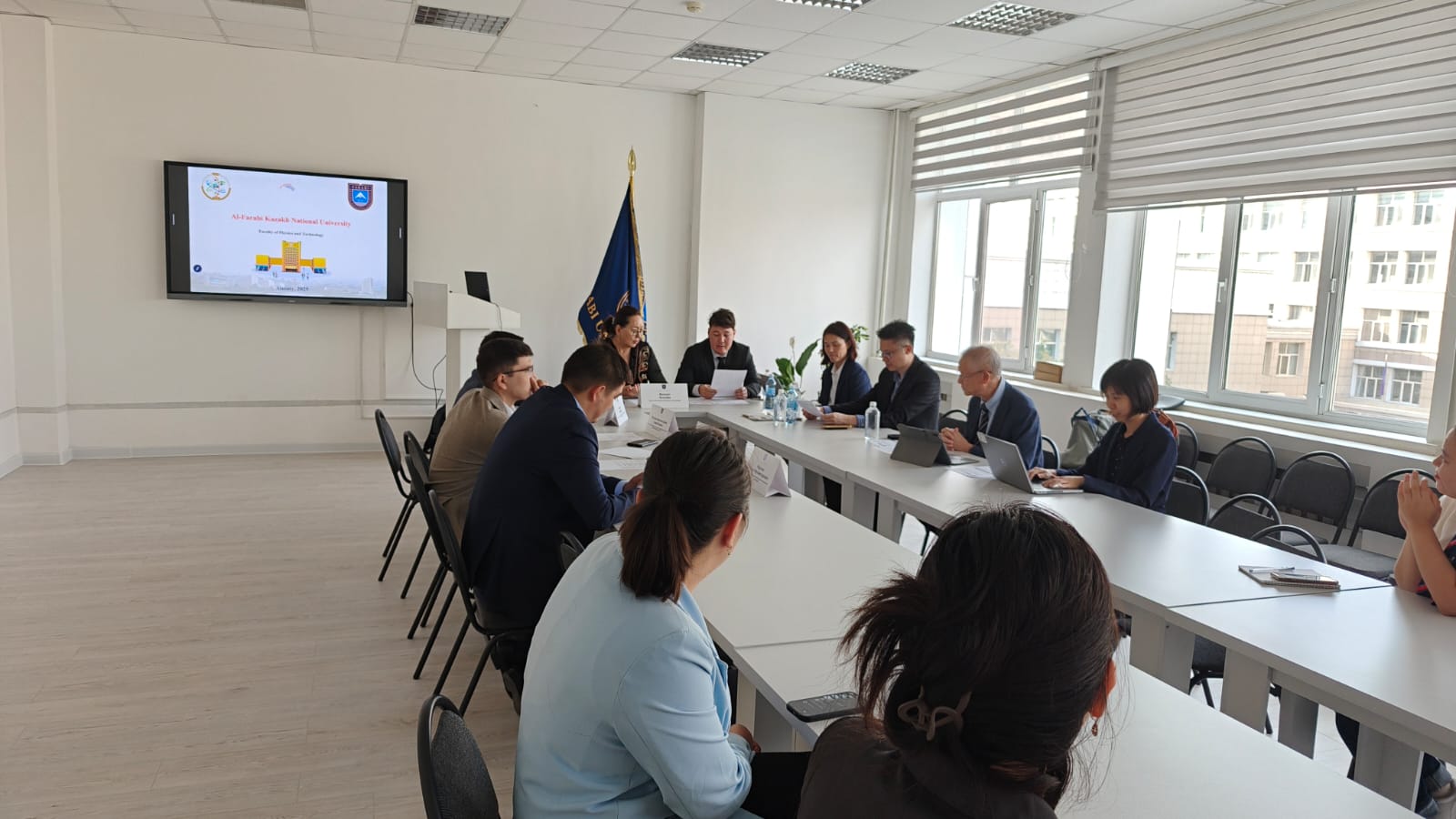 Meeting of A*STAR and Nanyang Technological University Delegation with the Faculty of Physics and Technology of KazNU. SDG 9 and SDG 17