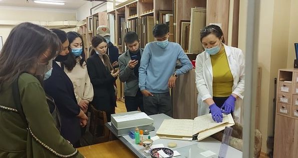 Students of the 4th year of the specialty” museum business and protection of monuments " have started their production practice at the A. Kasteev State Museum of art. 