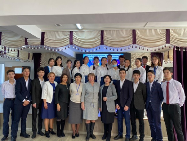 On November 29, 2021, at the special gymnasium named after Al-Farabi for gifted children with education in three languages ​​of the Karasai district of the Almaty region, career guidance was carried out for students in grades 10-11