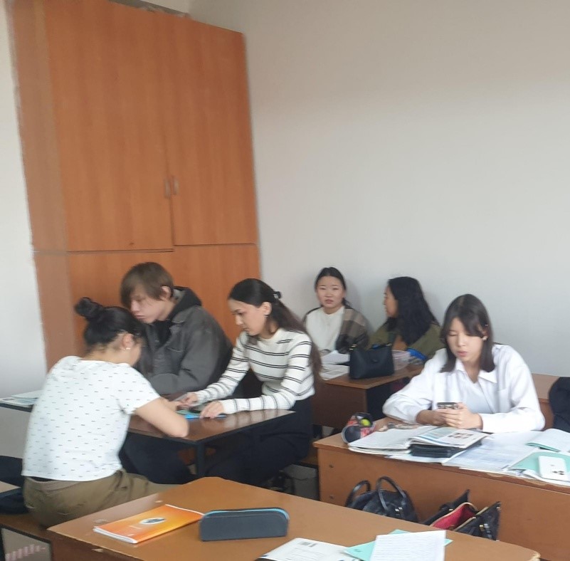 ШЕТ ТІЛДЕР КАФЕДРАСЫНДА  1-ШІ ТҰРАҚТЫ ДАМУ МАҚСАТТЫ ІСКЕ АСЫРУ