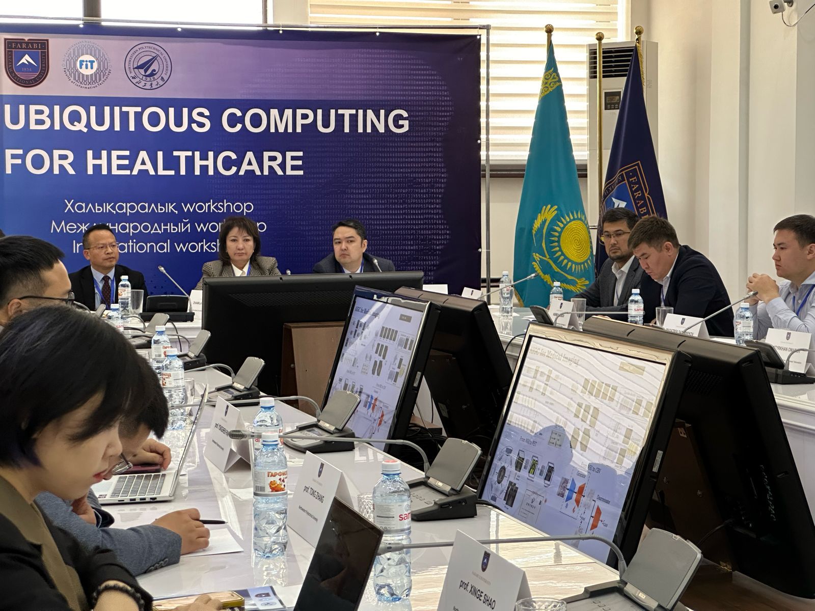 On 27.05, at the Faculty of Information Technology in our library, an international workshop was held among professors of the Northwestern Polytechnic University of China and the Kazakh National University.Al-Farabi.