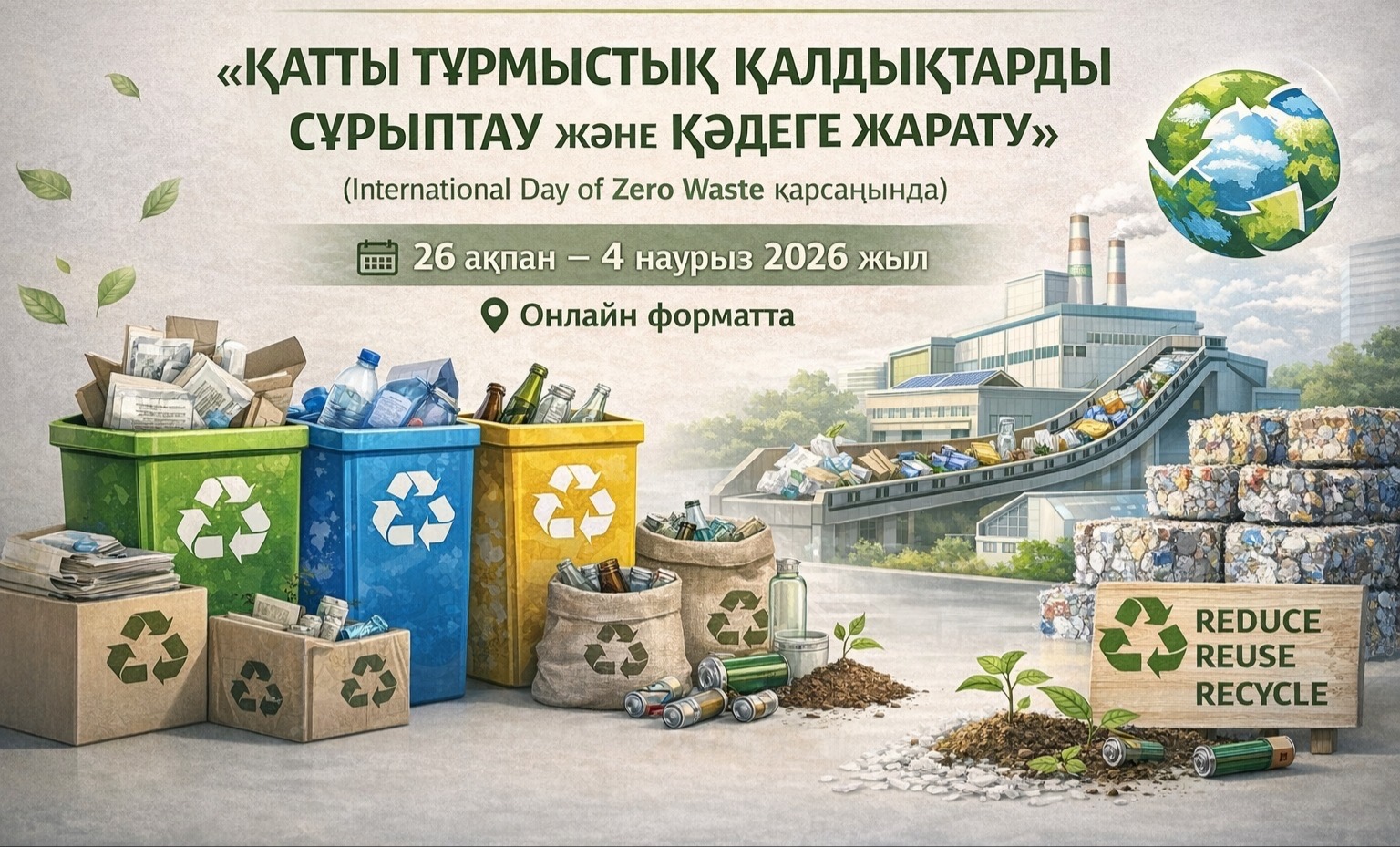 Халықаралық нөлдік қалдықтар күні қарсаңындағы Қысқы мектеп