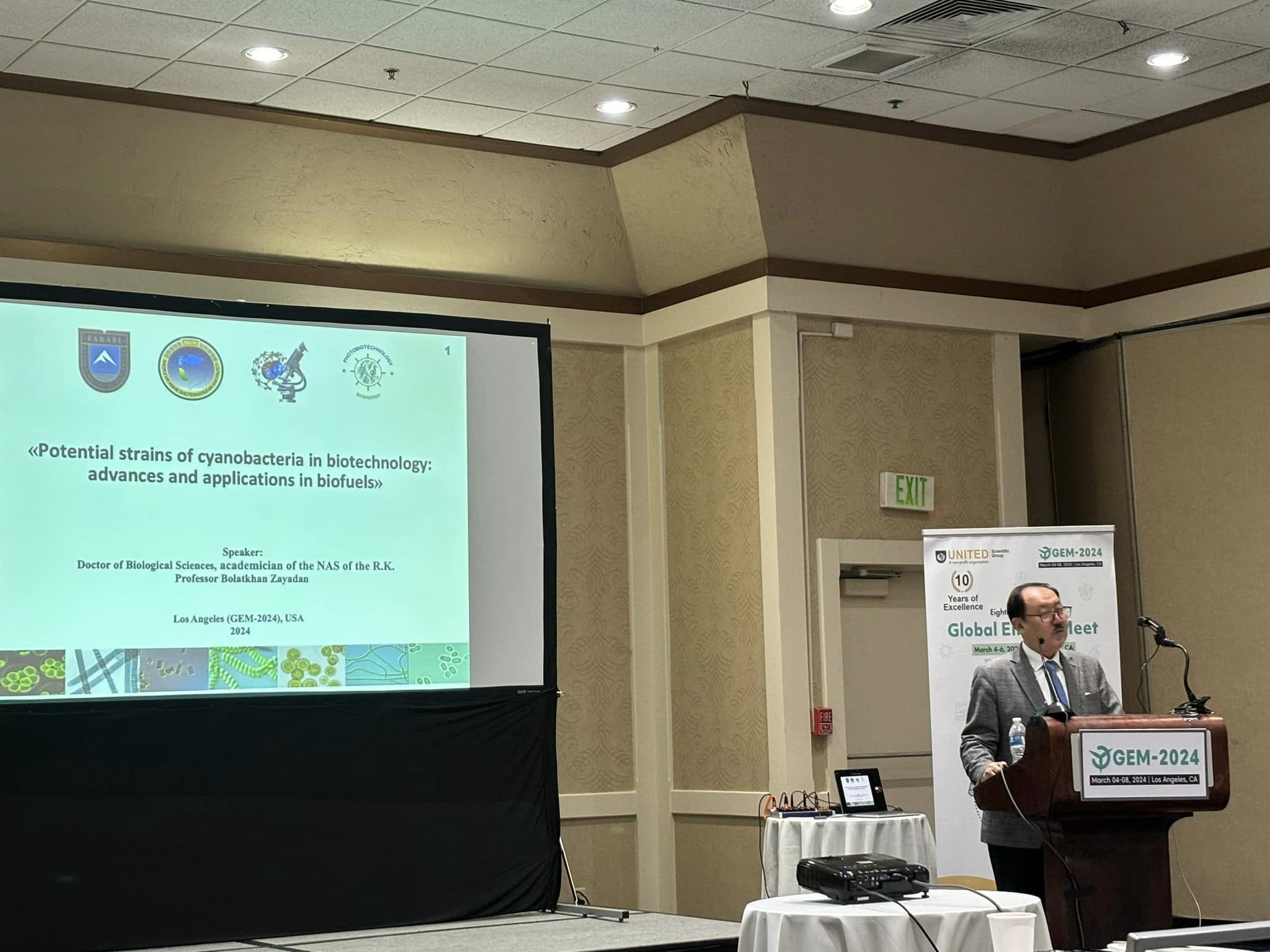 KazNU scientist Bolatkhan Zayadan made a report at the conference "Future Energy Sources - GEM-2024" in Los Angeles (California, USA).