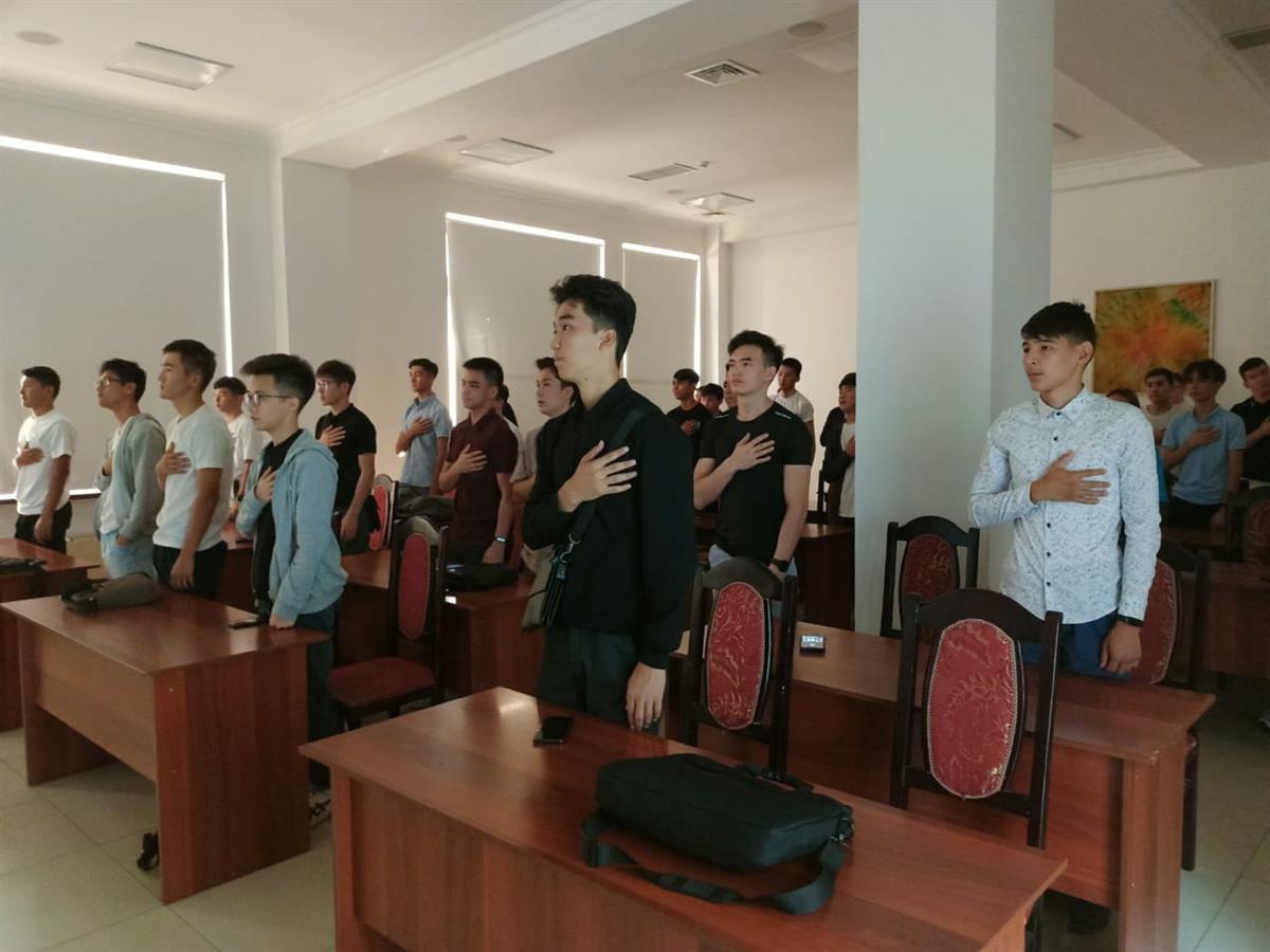 1st year students of the Department of Information Systems listened to the address of the head of state Kassym-Jomart Tokayev to the people of Kazakhstan.