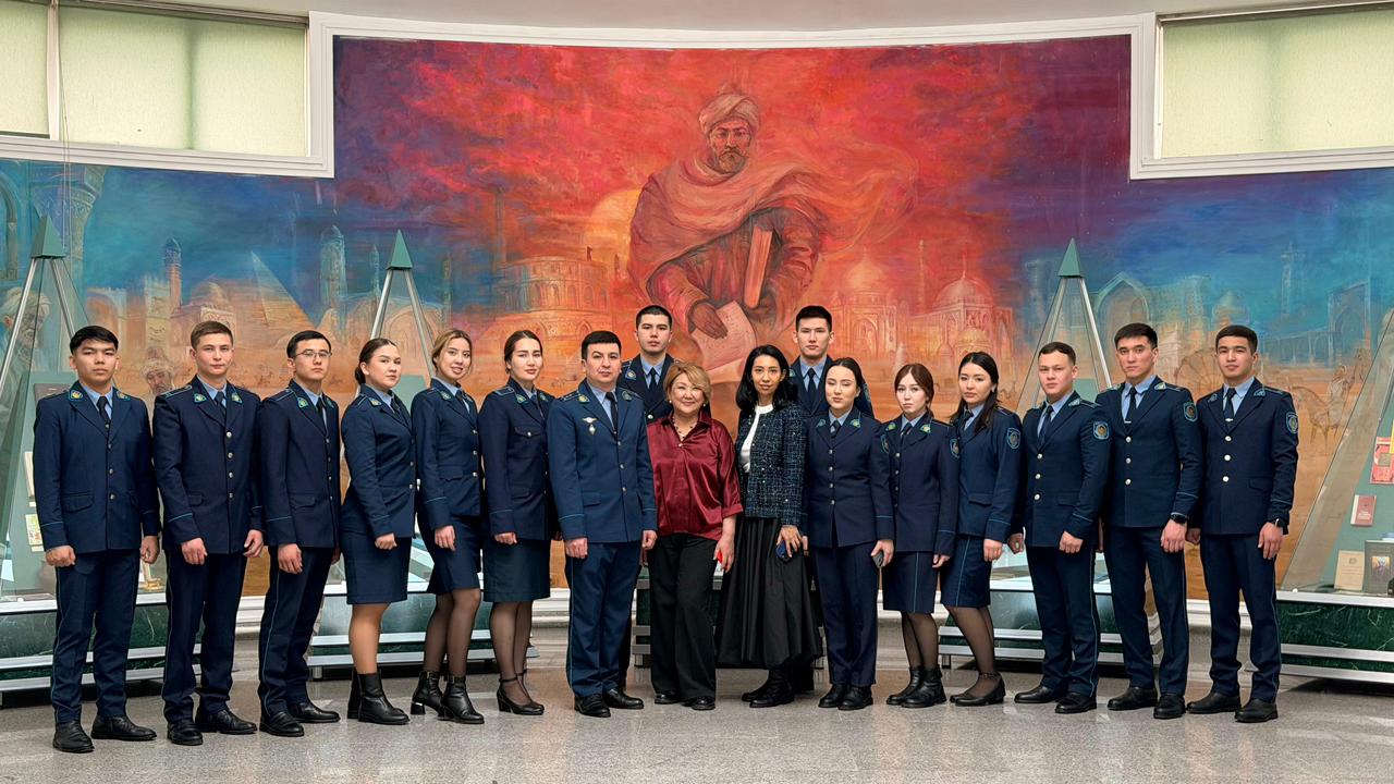 Third-year cadets of the Almaty Academy of the Ministry of Internal Affairs named after M. Esbulatov visited the museum
