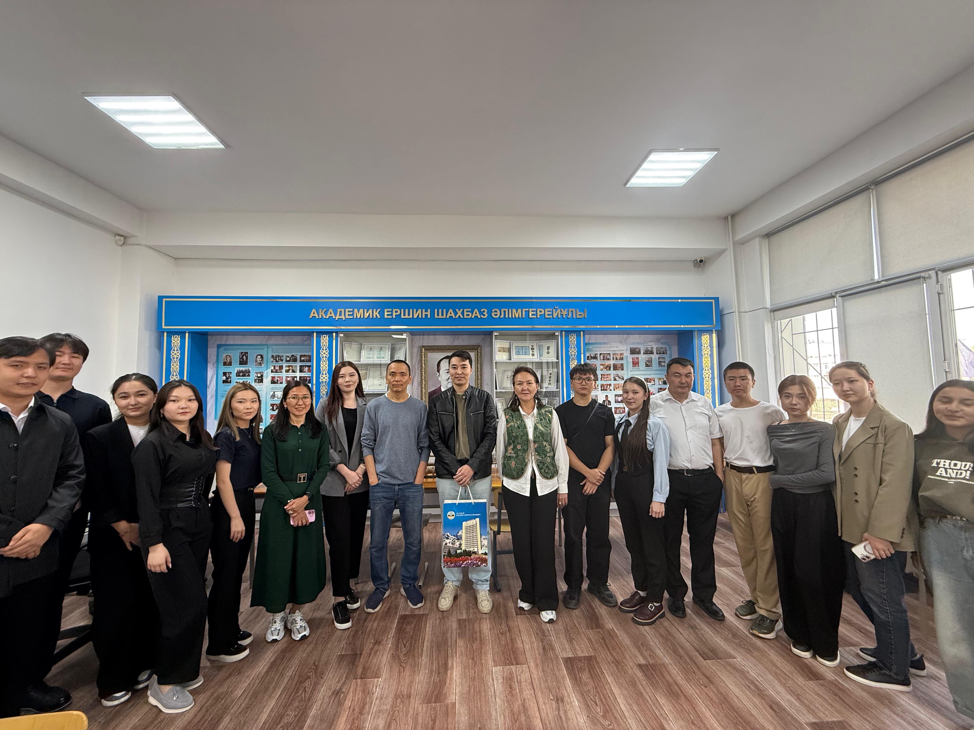 MEETING WITH THE GRADUATE OF THE DEPARTMENT OF MECHANICS AND NVIDIA REPRESENTATIVE AYDYN AITZHAN