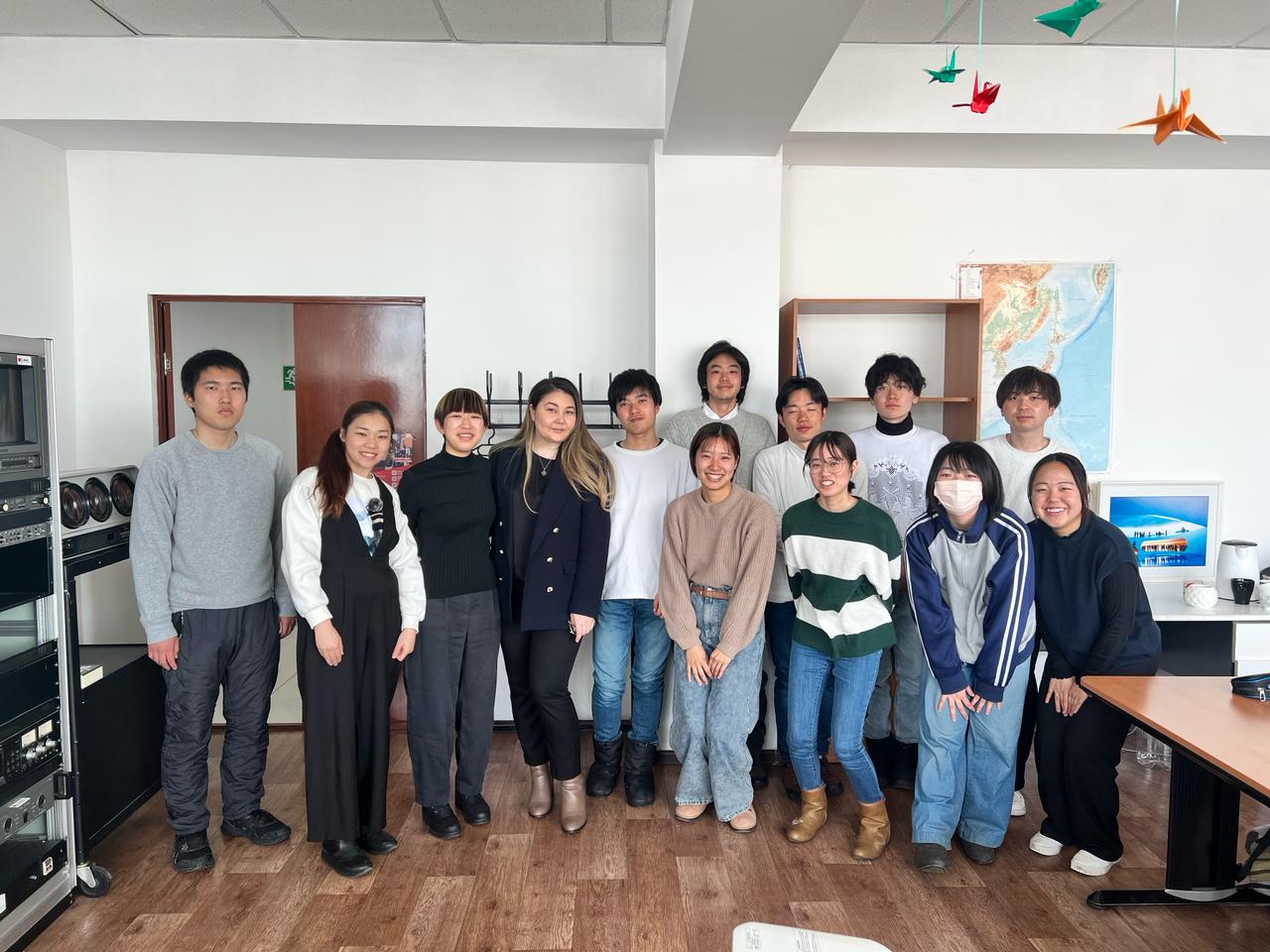 Open lecture PhD, acting Associate Professor of the Department of Recreational Geography and Tourism Gulbaram Kulakhmetova for students from Japan
