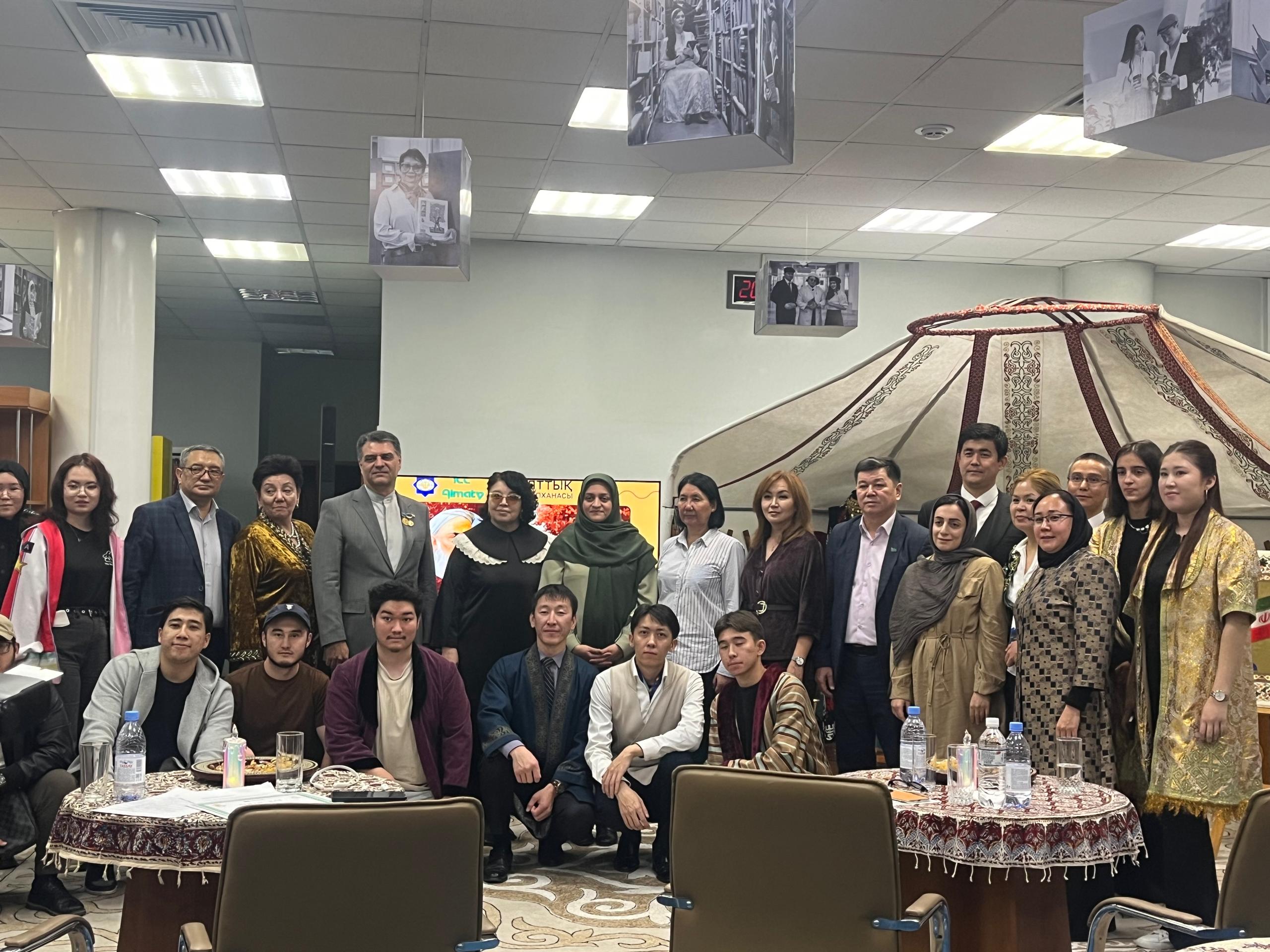 As part of the UN project's "Partnerships for Sustainable Development" section, Iranian studies lecturers and students participated in an event at the National Library