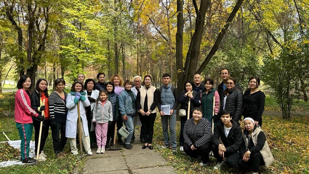 Teachers of the Department of Molecular Biology and Genetics took part in a university-wide cleanup