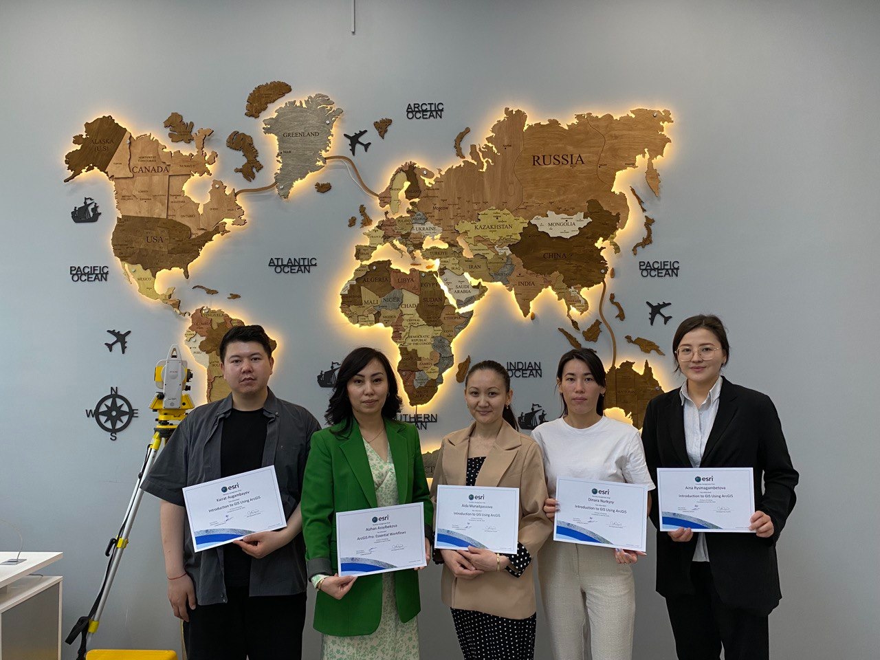 The professor  staff and young scientists of the Faculty of Geography and Environmental Sciences successfully completed courses at the Data+ International Training Center