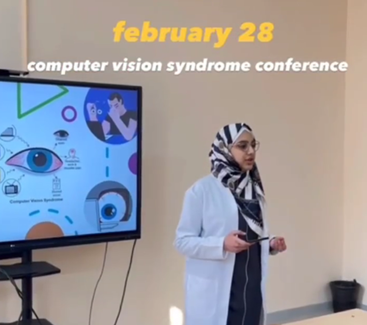 Компьютерлік көру синдромы бойынша студенттік шағын конференция