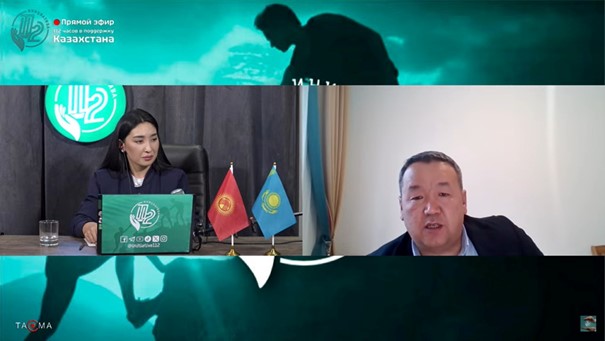 На 112-часовом канале поддержки Казахстана Нурат Ильяс ответил на вопросы