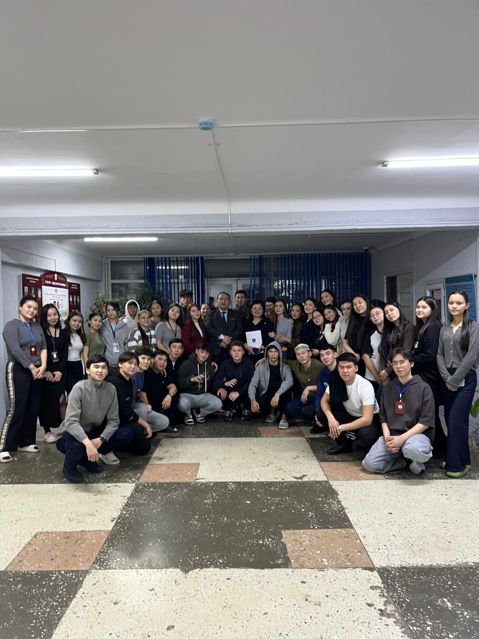 №5 СТУДЕНТТЕР ЖАТАҚХАНАСЫНДА АҚПАРАТТЫҚ-ТҮСІНДІРУ ЖИНАЛЫСЫ ӨТТІ