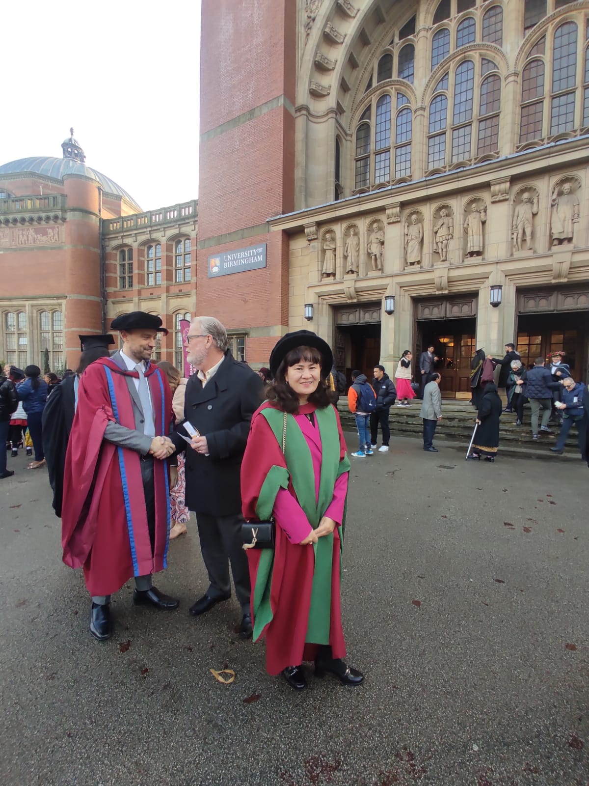 The graduation ceremony for graduates of the University of Birmingham