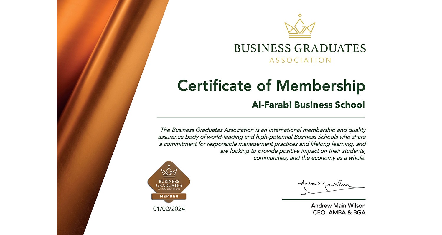 Al-Farabi Business School has joined the British Association of Business Schools