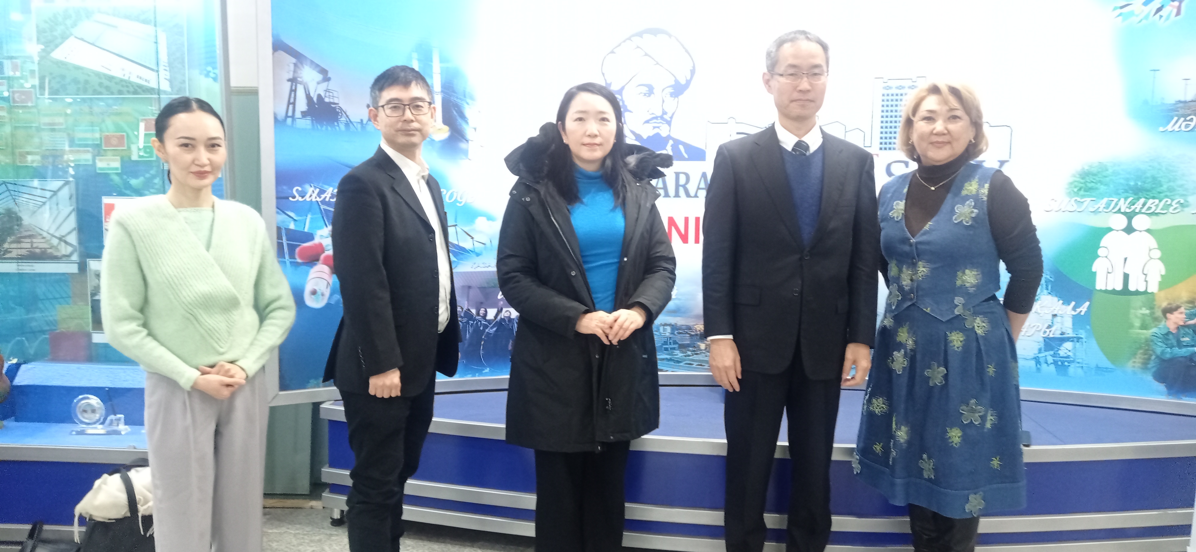 Al-Farabi Kazakh National University was visited by a delegation headed by the Director of International Cooperation Department of Tsukuba University Sakurai Takeaki