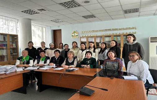 4th year students of the Turksoy department completed practical training at the National Library of the Republic of Kazakhstan
