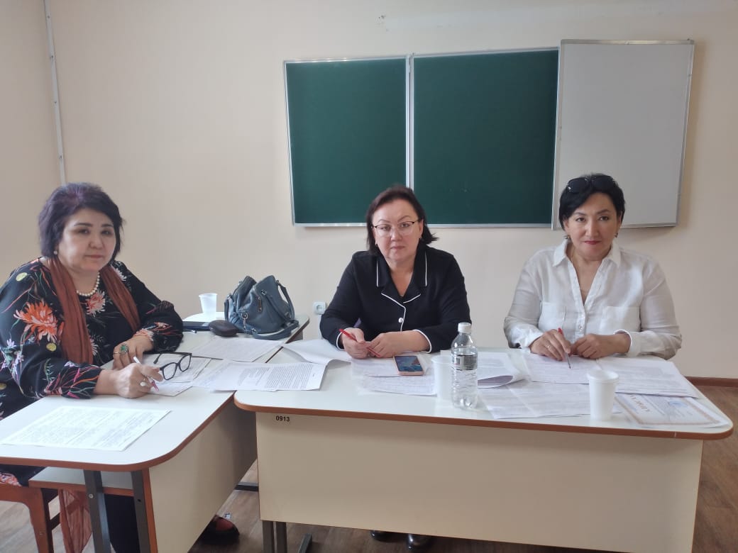 The senior lecturer of A. Baitursynuly Kazakh Linguistics Department took part in the Republican Olympiad as a member of the jury.  