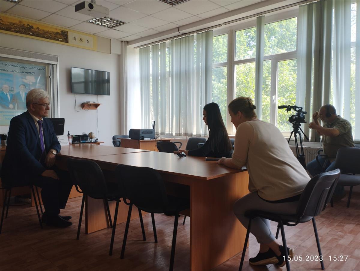The China Global Television Network channel interviewed 