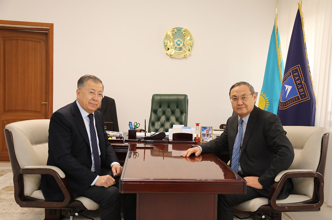 Joint scientific projects of KazNU and the Academy of Sciences were discussed
