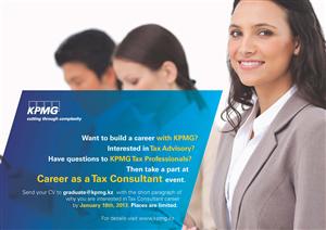 Career as a Tax Consultant!